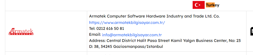 EaseUS resmi bayi listesinde Armatek Bilgisayar satırı
